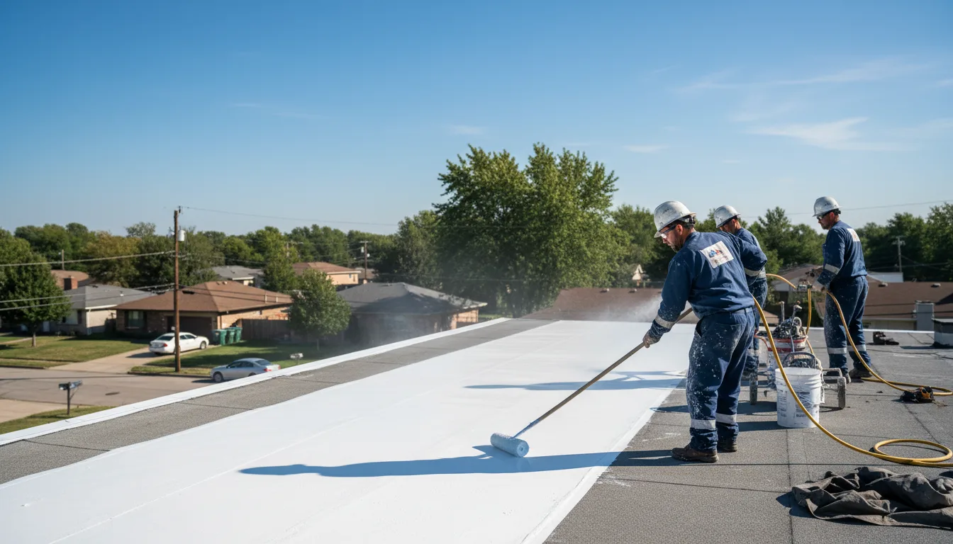 Commercial roof coating in Erie, PA near me